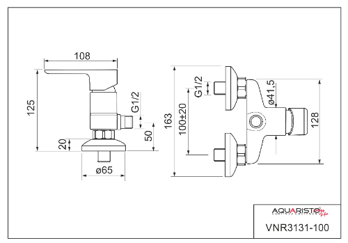 Ventura SET AQS02000 VNR-100 1 sprchový komplet